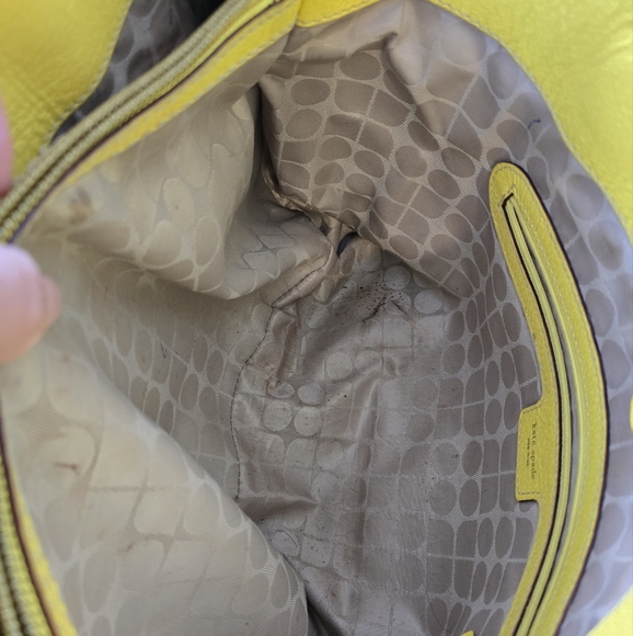 Kate Spade | Maryanne dandelion yellow leather preppy medium shoulder bag purse - Picture 9 of 16